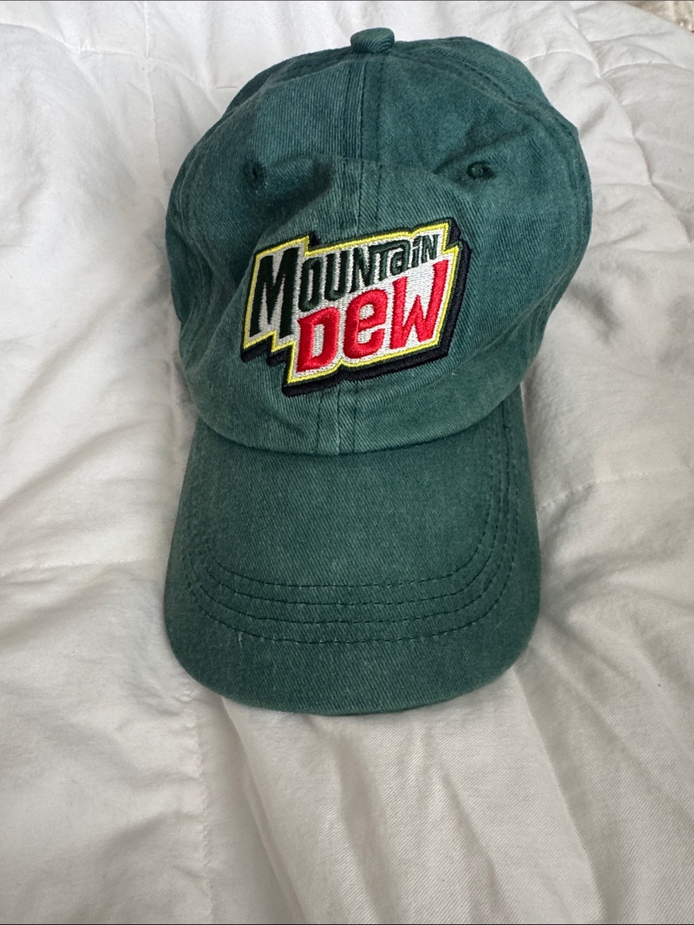 Dark Green Mountain Dew Baseball Cap